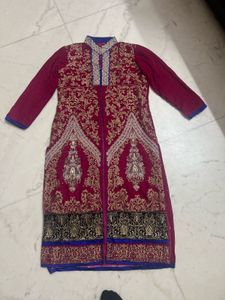 beautiful velvet kurti
