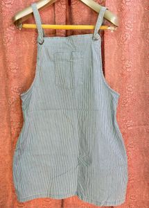 Striped Overall Dress