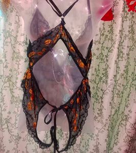 1xl pumpkin bodysuit , Halloween lingerie