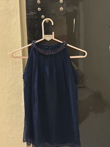 Elegant Navy Blue Top