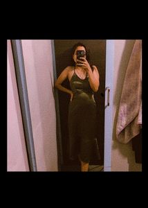 Topshop Olive Green Dress