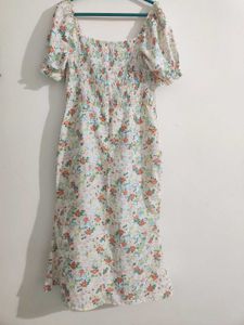 Urbanic A-Line Knot Floral Summer Dress