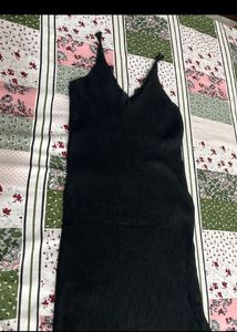 🎗PINTERESTLY BLACK LACE BODYCON SLIT DRESS