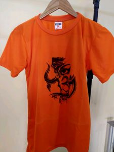 Beautiful Orange Shiv Ji Tshirt