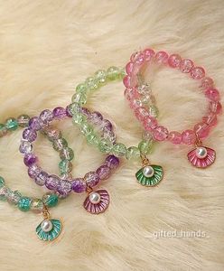 Beaded Flower Charm Bracelets