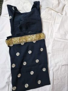 Elegant Black Saree
