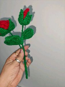 Vintage Seashell Wall Vase with Crochet Flower 🌹