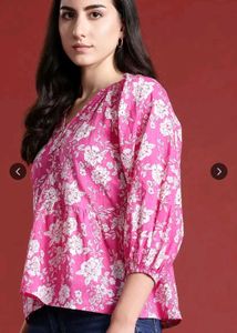Floral Print Peplum Top