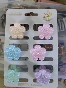 Flower Hair Clips - Pastel Set