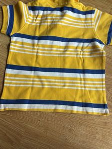 Benetton Striped Polo Shirt