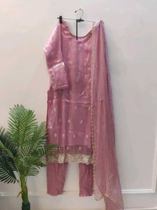 Partywear Designer Kurti Set With Dupatta