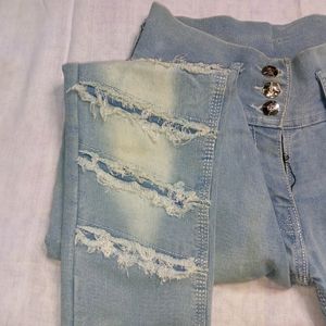 Skinny Distressed Jeans For Women