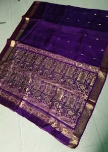 Purple Colour Pure Kanch Pattu Saree