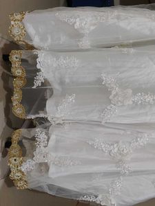 Elegant White Embellished Skirt