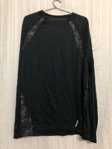 Reebok Black Long Sleeve T Shirt