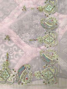 vintage Zardosi hand work saree