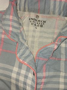 Womens Collar Night Suit