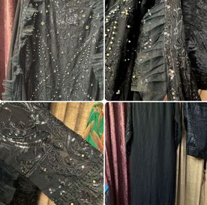 Elegant Black Embroidered Salwar Suit