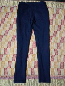 Navy Blue Slim Fit Pants