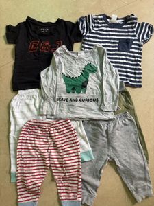 4 Bottom And 3 T-shirts Set