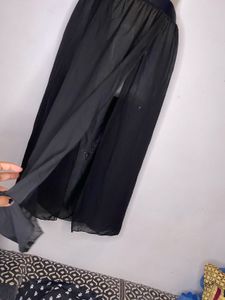 sexy  Sheer Front Slit Beach Skirt