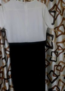 Black &amp; White Lace Dress