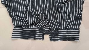 Striped Button-Up Top