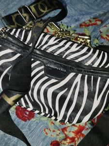 Zebra Print Shoulder Bag