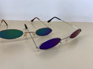 2 Unisex Multi-colour Sunglasses