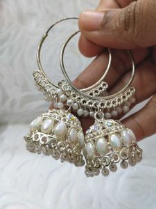 Hoop Jhumka Earrings