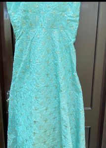 Gown Set With Heavy Dupatta And Legging