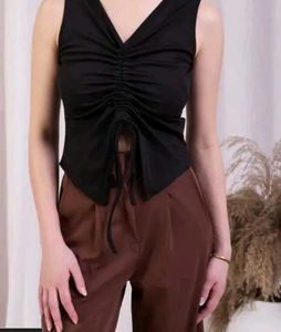 Black Sleeveless Top