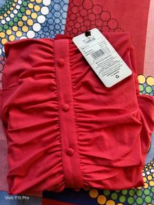 Chic Red Shirt Dress