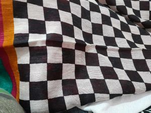 Checkered Pattern Saree