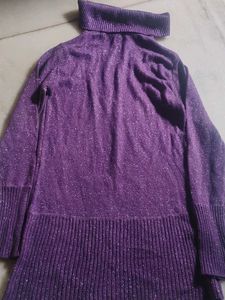 Purple Knit Dress