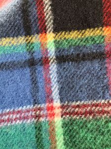 RL Authentic Plaid Scarf with Fringe