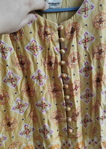 full length flared ethnic dress