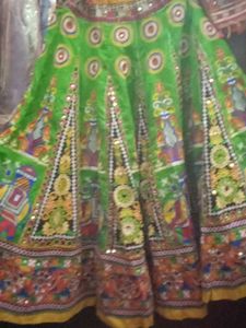 Green Garba Choli