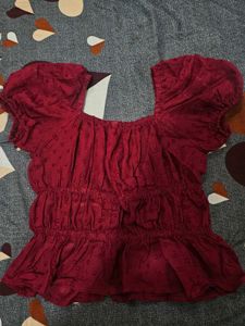 Red Crop Top