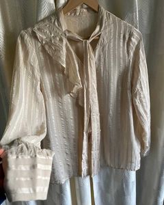 Ruffled Striped Blouse