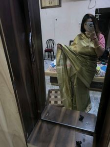 Green &amp; Gold Saree