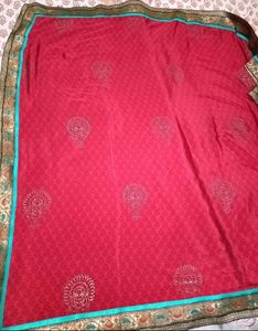 pretty Red saree ♥️🔥