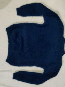 Navy Blue Embellished Sweater