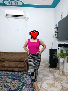 Striped Pencil Skirt