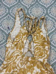 Floral Cutout Mini Dress