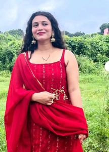 Beautiful New Red Sharara Suit Set❣️