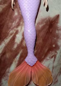 Rare Barbie Purple Odile Mermaid Body