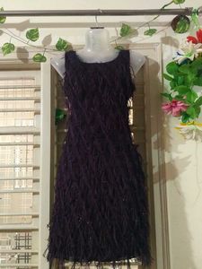 Feathered Party Dress
