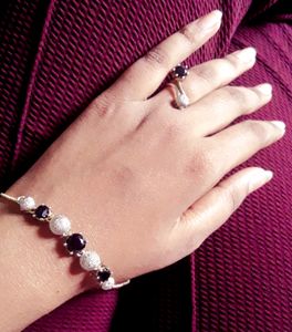 Beautiful Alloy Bracelet And Ring