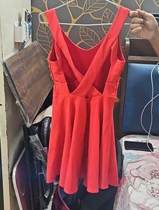 Chic Red Skater Dress